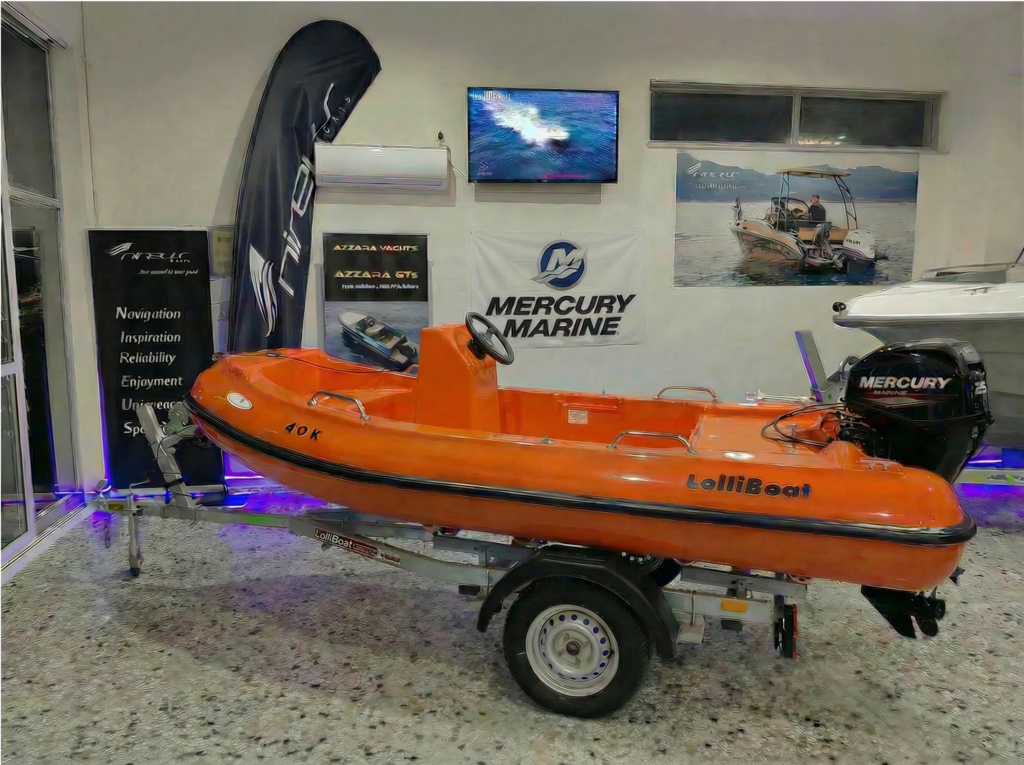 Πολυεστερικό σκάφος Lolliboat 350 της Kokkinos Sales για ψάρεμα και αναψυχή